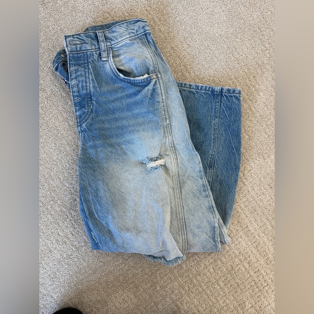 We The Free Light and Dark Blue Relaxed Jeans